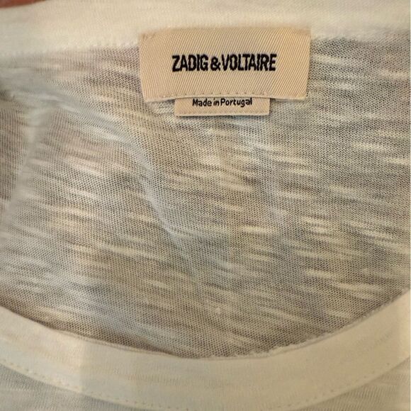 NWT Zadig & Voltaire Amour Strass T-Shirt Medium-X10 - Picture 5 of 7